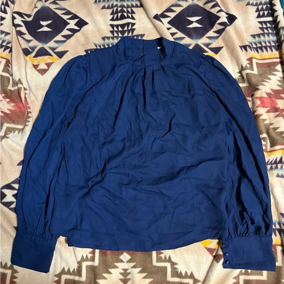 Dark blue blouse - Picture 1 of 4